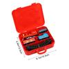 HAKIDZEL Christmas Electric Train Set with Carriages and Tracks Smooth Plastic Rail in Carrying Case Educational and Decorative Holiday view 2