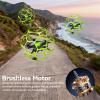 Drones with Camera, TODAMU RC Drone for Adults with Kids, Beginners, Brushless Drones With 4K LCD Screen Remote Control, Soccer FPV WiFi Quadcopter With LED Lights, One-Key Takeoff/Landing, 3 Speed Mode, 360 Flips, Headless Mode, 2 Batteries,Gift fo view 3