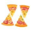 COOLHIYA 4pcs Realistic PU Fake Pizza Slices Lifelike Pretend Kitchen Food Props for Pizza Party Decorations Table Centerpieces and Play Kitchen Display view 1