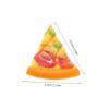 COOLHIYA 4pcs Realistic PU Fake Pizza Slices Lifelike Pretend Kitchen Food Props for Pizza Party Decorations Table Centerpieces and Play Kitchen Display view 2