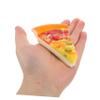 COOLHIYA 4pcs Realistic PU Fake Pizza Slices Lifelike Pretend Kitchen Food Props for Pizza Party Decorations Table Centerpieces and Play Kitchen Display view 3
