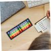BCOATH Colorful Plastic Abacus with Beads Per Row Mathematics Learning Tool for Students Vibrant Multi-Color Educational for Classroom and Home Arithmetic Practice view 4