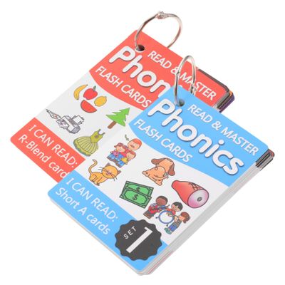 BCOATH Phonics English Spelling Cards with Random Cover Early Educational for Brain-Developed Flashcards Enhancing Memory Concentration and Word Recognition Skills