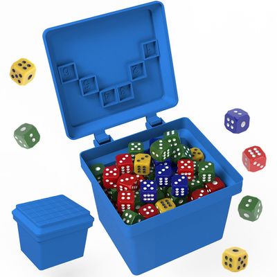 Fast Paced Family Dice Game, Fun 2-6-Person Board and Board Games, 80-Color Toss Challenge & Sticker Pack, Hilarious Game Night Entertainment