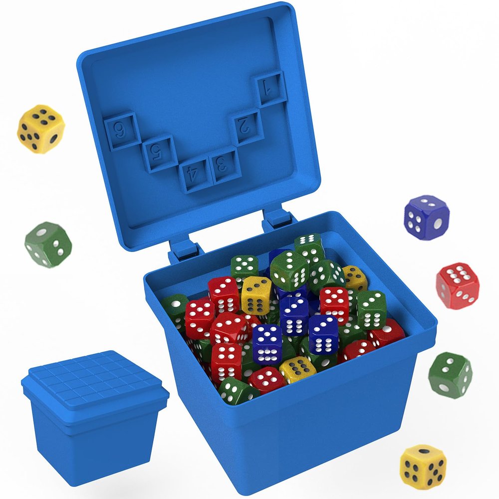 Fast Paced Family Dice Game, Fun 2-6-Person Board and Board Games, 80-Color Toss Challenge & Sticker Pack, Hilarious Game Night Entertainment