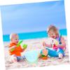 BCOATH Beach Sand Plastic Sand Digging Tools with Shovel Rake Watering Can Bucket Bright Colors for Outdoor Sandbox Play Promotes Imagination and Cognitive Skills Random Color view 4