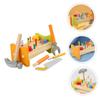 CONGARTENO Pounding Peg Workbench Wooden Educational with Hammer for Early Learning Activity for Hand-Eye Coordination and Spatial Skills Development view 2