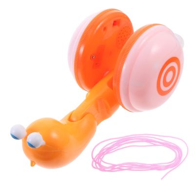BCOATH Snail Pull String with Anti-Skid Tires Mechanics for Stability Dexterity and Hand-Eye Coordination Development Indoor Outdoor Walking Traction for Boys Random Color