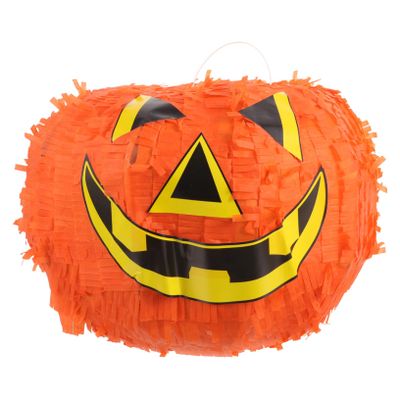 COOLHIYA Halloween Pumpkin Pinata Paper Party Decor for Festival Celebrations Creative Sugar-filled Pumpkin Prop for Birthday and Fiesta Events for Halloween Theme Entertainment and Games