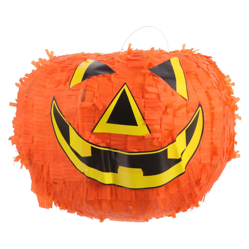 COOLHIYA Halloween Pumpkin Pinata Paper Party Decor for Festival Celebrations Creative Sugar-filled Pumpkin Prop for Birthday and Fiesta Events for Halloween Theme Entertainment and Games