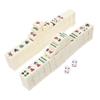 BCOATH Portable Mini Mahjong Kit Smooth Tiles Travel Set for Home Parties Bars Chinese Mahjong Game with Fine Workmanship and Lightweight Design view 1