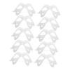 BRIGHTFUFU 10pcs DIY Paper Pulp Blank Masks White Half Face Masquerade Masks for Halloween Party Cosplay Theater Craft Supplies for Group Activities and Artistic Decoration view 1
