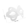 BRIGHTFUFU 10pcs DIY Paper Pulp Blank Masks White Half Face Masquerade Masks for Halloween Party Cosplay Theater Craft Supplies for Group Activities and Artistic Decoration view 2