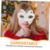 BRIGHTFUFU 10pcs DIY Paper Pulp Blank Masks White Half Face Masquerade Masks for Halloween Party Cosplay Theater Craft Supplies for Group Activities and Artistic Decoration view 3