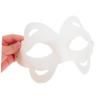 BRIGHTFUFU 10pcs DIY Paper Pulp Blank Masks White Half Face Masquerade Masks for Halloween Party Cosplay Theater Craft Supplies for Group Activities and Artistic Decoration view 4
