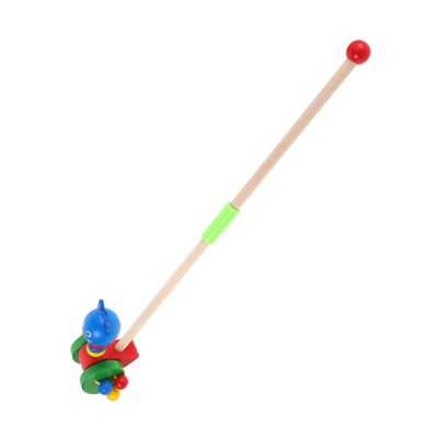 WHAMVOX Wooden Cartoon Animal Push Walker Walking Safe Materials Lightweight Portable Walker Push for Boys and Interactive Learning Plaything for Early Walking Development