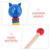WHAMVOX Wooden Cartoon Animal Push Walker Walking Safe Materials Lightweight Portable Walker Push for Boys and Interactive Learning Plaything for Early Walking Development view 3
