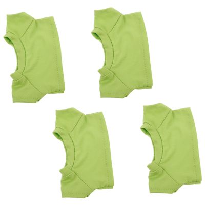 BRIGHTFUFU 4PCS Stuffed Bear T Shirts for Plush Dolls Cotton Basic Tee Shirt Versatile Bear Doll Clothes for DIY Styling and Playtime Fun