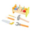 Gogogmee Educational Wooden Pounding Peg Workbench with Hammer Rainbow Peg for Boys and Indoor Montessori Early Learning Activity Safe and Preschool Game view 1