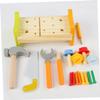 Gogogmee Educational Wooden Pounding Peg Workbench with Hammer Rainbow Peg for Boys and Indoor Montessori Early Learning Activity Safe and Preschool Game view 2
