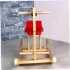 HAKIDZEL Wooden Rocker Horse with Handrails Riding Chair Rocking for Boys and Miniature Rocking Chair Birthday view 2