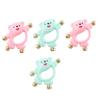 HAKIDZEL 4pcs Handbell Rattle Educational Sensory Playthings for Boy Girl Hanging Developmental Early Learning view 1