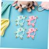HAKIDZEL 4pcs Handbell Rattle Educational Sensory Playthings for Boy Girl Hanging Developmental Early Learning view 3