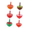 LALADEFIEE 6pcs Wooden Gyro for Creative Spinning Tops Plaything Boys Safe Lightweight Smooth Surface Preschool Educational view 1