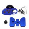 Rc Upgrade Parts For Axial For SCX10 III II 90046 For Capra For TRX4 1/10 For LCG 2Low Gearbox Middle Transmission Box W/Overdrive Gear RC Crawler Upgrade Part(Blue) view 1