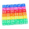 BRIGHTFUFU 36pcs Acrylic Dice Set with Transparent Square Corners for Board Games Math Teaching Tools Classroom Use and Clear Game Accessories for Party Activities view 1