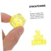 BRIGHTFUFU 36pcs Acrylic Dice Set with Transparent Square Corners for Board Games Math Teaching Tools Classroom Use and Clear Game Accessories for Party Activities view 3