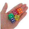 BRIGHTFUFU 36pcs Acrylic Dice Set with Transparent Square Corners for Board Games Math Teaching Tools Classroom Use and Clear Game Accessories for Party Activities view 4