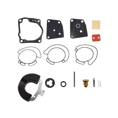 6-Pack Carburetor Rebuild Kit Fit for V4 V6 90 Deg 435442 436852 438996 Boat