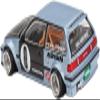 1:64 Diecast Model Car Compatible for Honda Civic (EF) Kaido Roulette V1 Light Blue Limited Edition by Kaido House x Mini GT KHMG179 view 3