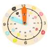 BCOATH Wooden Clock for Educational Cartoon Clock Model Safe Wood Learning Plaything Bright Colors Cognitive Development for Boys view 1