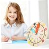 BCOATH Wooden Clock for Educational Cartoon Clock Model Safe Wood Learning Plaything Bright Colors Cognitive Development for Boys view 4
