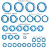 Rc Parts For TRX-4 For E-Revo 2.0 TRA86086-4 1/10 32Pcs Wheel Hub Axle Blue Sealed Bearing Kit RC Crawler Car Parts view 3