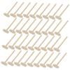 KOMBIUDA 36pcs Wooden Mallets Natural Wood Mini Hammer for Boys and Hand Training Muscle Development Interactive Birthday view 1