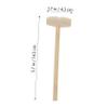 KOMBIUDA 36pcs Wooden Mallets Natural Wood Mini Hammer for Boys and Hand Training Muscle Development Interactive Birthday view 3