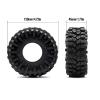 RC Car Tires Wheels For SCX10 90046 UTB18 For TRX4 6 For Redcat Gen8 7 VS4-10 1/10 1.9'' Rubber Tires 45 * 120mm RC Crawler Car Parts Accessories Upgrades Repair view 2
