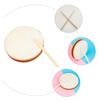 BRIGHTFUFU Double-sided Goatskin Hand Drum Set for Percussion Instrument Smooth Frame Educational Musical for Hand-brain Coordination and Early Learning view 3