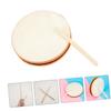 BRIGHTFUFU Double-sided Goatskin Hand Drum Set for Percussion Instrument Smooth Frame Educational Musical for Hand-brain Coordination and Early Learning view 4