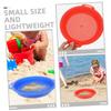BRIGHTFUFU 4pcs Sand Sifter Bright Plastic Sand Strainers for Beach and Outdoor Play Lightweight and Portable Sieve Pans for Family Trips Gardening Shell and Rock Finding view 3
