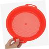 BRIGHTFUFU 4pcs Sand Sifter Bright Plastic Sand Strainers for Beach and Outdoor Play Lightweight and Portable Sieve Pans for Family Trips Gardening Shell and Rock Finding view 4