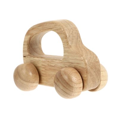 ORFOFE Wooden Push Car for SUV Shape Chewing Teething Smooth Rounded Edges Safe Grasping and Hand Strength Training Stroller