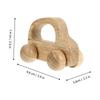 ORFOFE Wooden Push Car for SUV Shape Chewing Teething Smooth Rounded Edges Safe Grasping and Hand Strength Training Stroller view 2