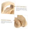 ORFOFE Wooden Push Car for SUV Shape Chewing Teething Smooth Rounded Edges Safe Grasping and Hand Strength Training Stroller view 4