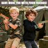 2 Pack Blaster Guns Boys Toy - with 16 Soft Foam Darts Bullets & 2 Wrist Bands - Christmas Birthday Hand Gun Toys Party Supplies for 6,7,8,9,10,11,12 Years Kids (Orange Green) view 2