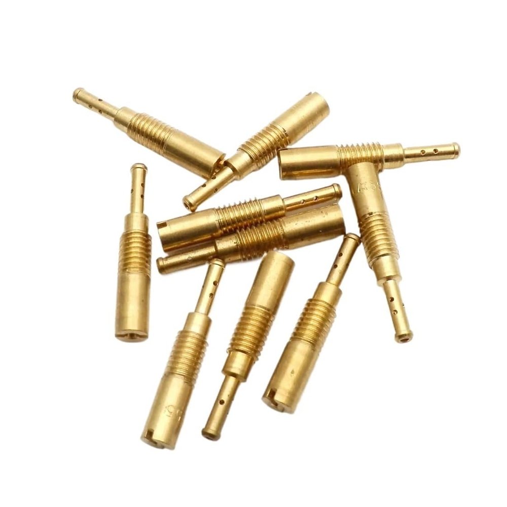 10pcs For Carburetor Nozzle M5 Slow Speed Nozzle Idle 5x0.8mm Thread 35, 38, 40, 42, 45, 48, 50, 52, 55, 60 Injection Universal