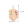 KOMBIUDA 10 Pcs Wooden Spinning Tops for Smooth Rotating Gyro for Birthday Parties and Educational Play Enhancing Hand-Eye Coordination and Brain Development Wood Construction for Indoor view 2